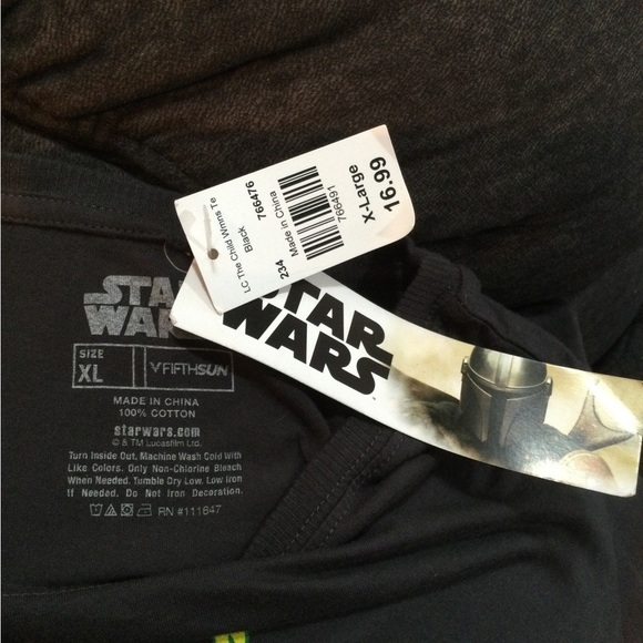 Fifth Sun Star Wars Mandalorian semi cropped short sleeve tee XL - Picture 9 of 10